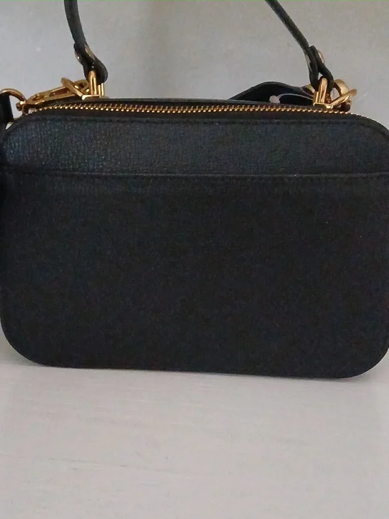 Karl Lagerfeld Black Crossbody Bag with Gold Stud Accents - Picture 3 of 6